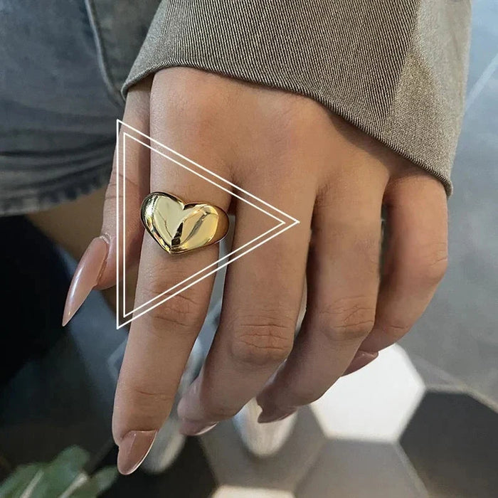 Doppelte Herz-Ringe – Modernes Design für Romantiker