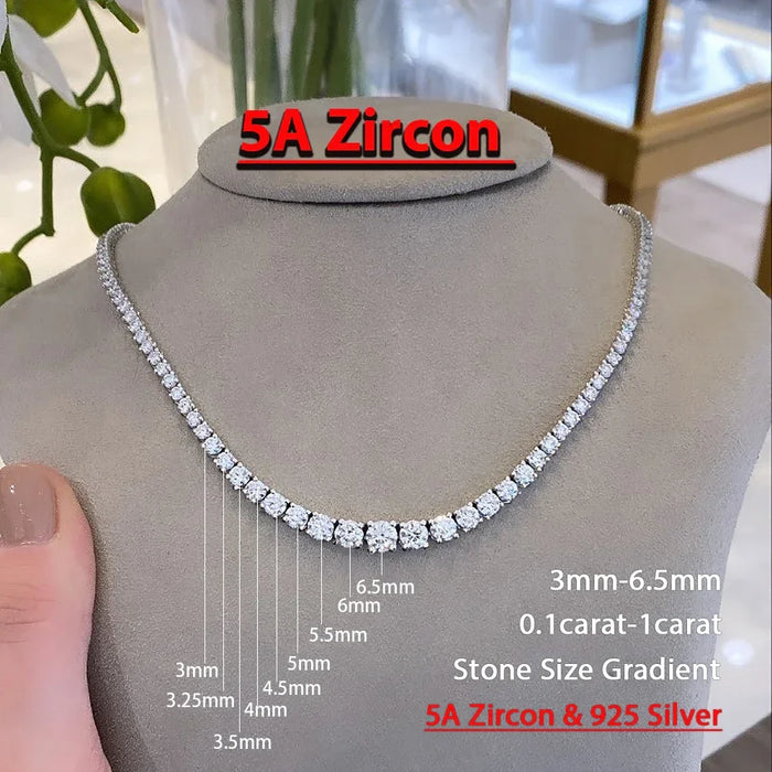 Luxe Elegance – Zirkonia Tennis-Kette