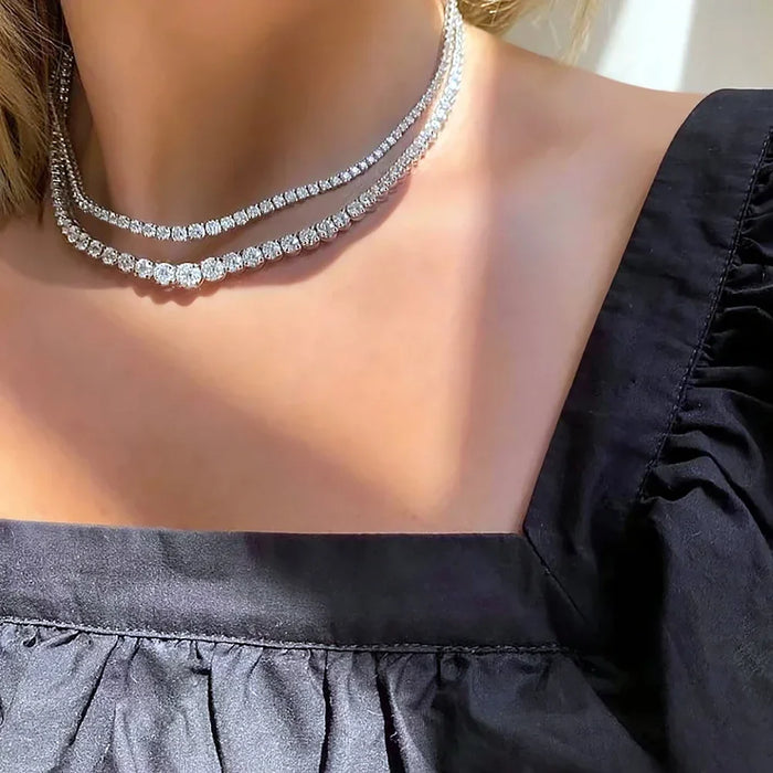 Luxe Elegance – Zirkonia Tennis-Kette