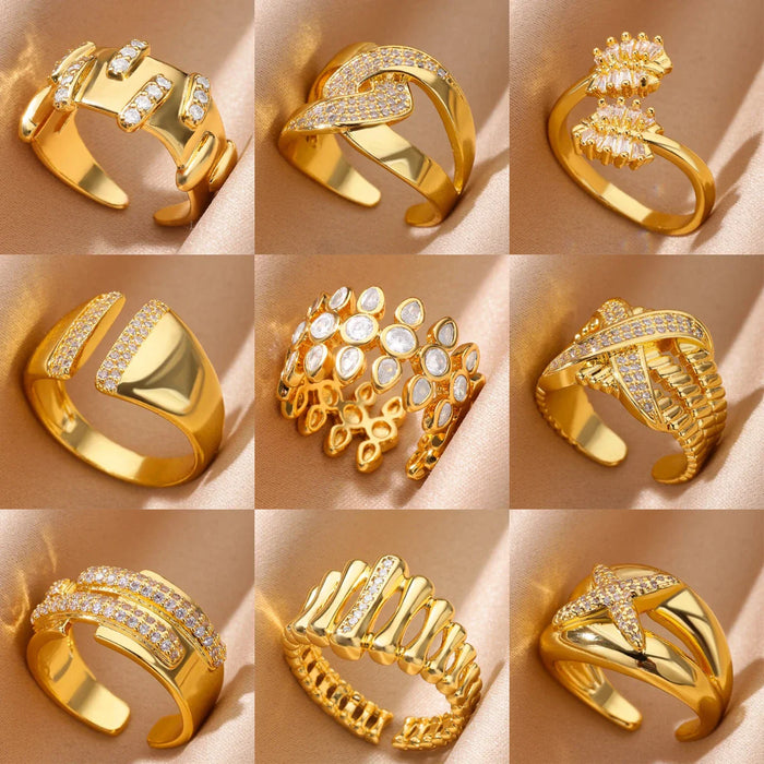 Goldene Ringe mit Zirkonia – Strahlende Eleganz für jeden Anlass
