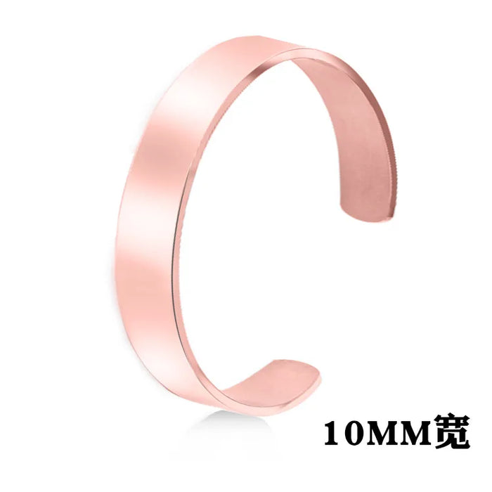 Minimalistisches Edelstahl-Manschettenarmband