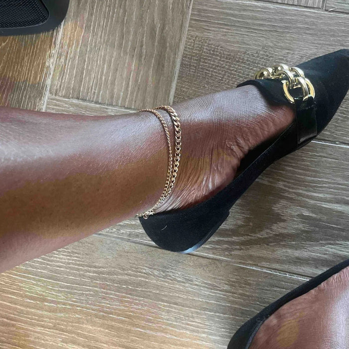 Gold Fußkettchen Set für Frauen – Eleganz für jeden Anlass