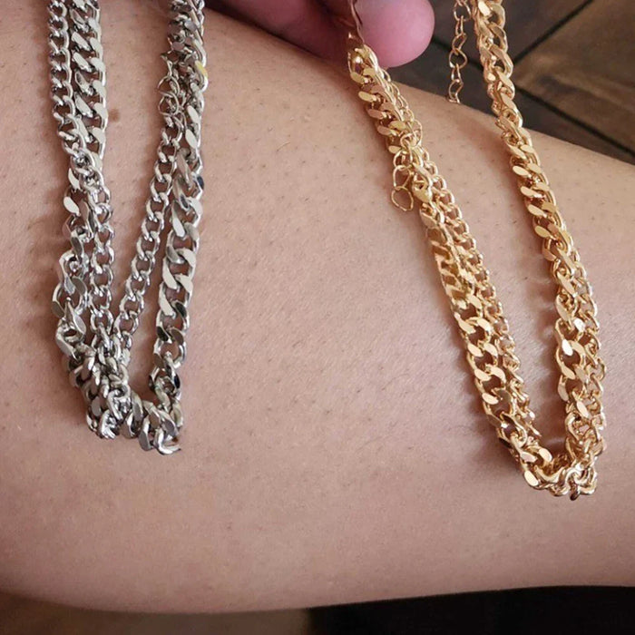 Gold Fußkettchen Set für Frauen – Eleganz für jeden Anlass